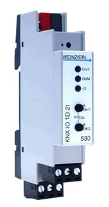 Actuador dimmer con entradas KNX, KNX IO 530, universal, 1 salida, 2 entradas libre potencial / 230VAC, 230VAC, 200W, carril DIN, Ref. 5312